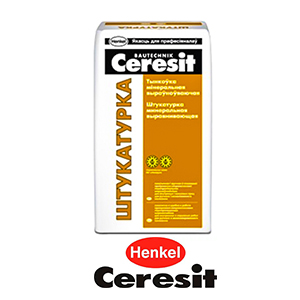 Штукатурка цементная выравнивающая Ceresit 25кг